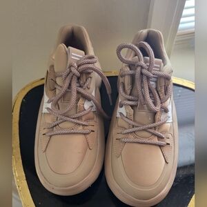 Tan and White UGG Sneakers